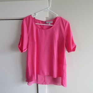 Jennifer Lopez Hot Pink Top Size Small
